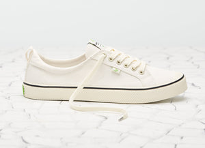 OCA Low Stripe White Canvas Sneaker Men