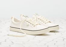Load image into Gallery viewer, OCA Low Stripe White Canvas Sneaker Women
