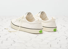 Load image into Gallery viewer, OCA Low Stripe White Canvas Sneaker Women
