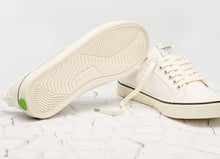 Load image into Gallery viewer, OCA Low Stripe White Canvas Sneaker Women
