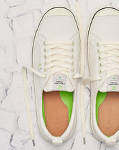 Load image into Gallery viewer, OCA Low Stripe White Canvas Sneaker Women
