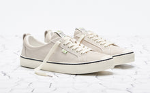 Load image into Gallery viewer, OCA Low Stripe Off White Suede Sneaker Men
