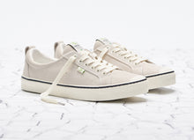 Load image into Gallery viewer, OCA Low Stripe Off White Suede Sneaker Women
