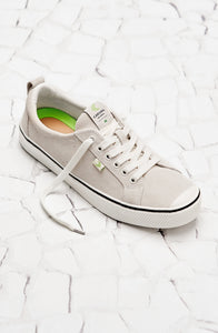 OCA Low Stripe Off White Suede Sneaker Women