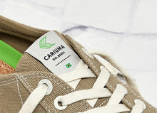 Load image into Gallery viewer, OCA Low Washed Burn Sand Canvas Contrast Thread Sneaker Women
