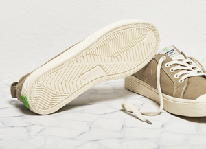 OCA Low Washed Burn Sand Canvas Contrast Thread Sneaker Men