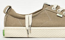 Load image into Gallery viewer, OCA Low Washed Burn Sand Canvas Contrast Thread Sneaker Women

