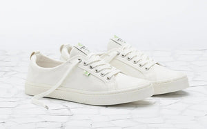 OCA Low Off White Canvas Sneaker Women