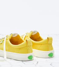 Load image into Gallery viewer, OCA Low Yellow Canvas Sneaker Women
