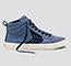 Load image into Gallery viewer, CATIBA High Cloud Blue Premium Leather Navy Logo Sneaker Women
