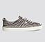 OCA Low Stripe Zebra Print Grey Suede Sneaker Men