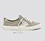 CATIBA Low Cloud Grey Suede Ivory Logo Sneaker Men