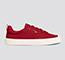 IBI Low Raw Red Knit Sneaker Women